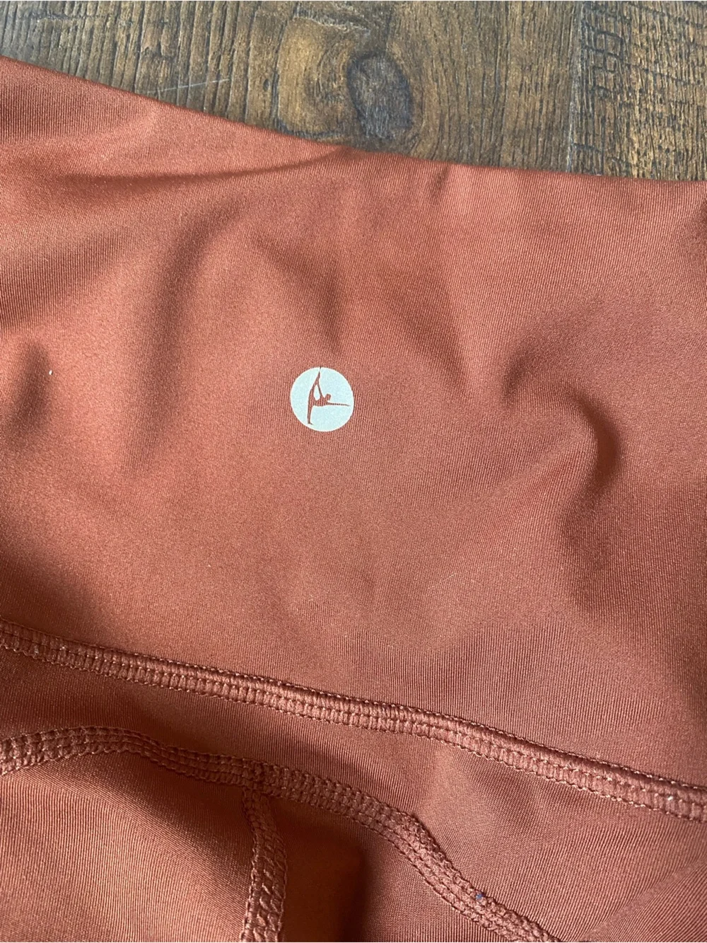 90 Degree By Reflex High-Waist Pocket Leggings - Dark Terracotta (Rust) - Picture 4 of 6